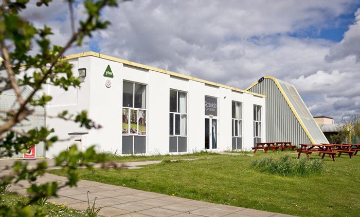 Front of Hostel/Cafe
